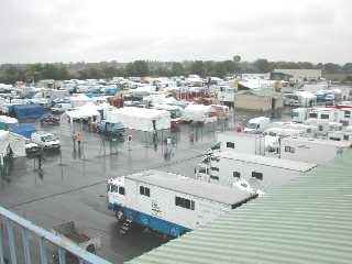 Le parc ferm vu de la tour